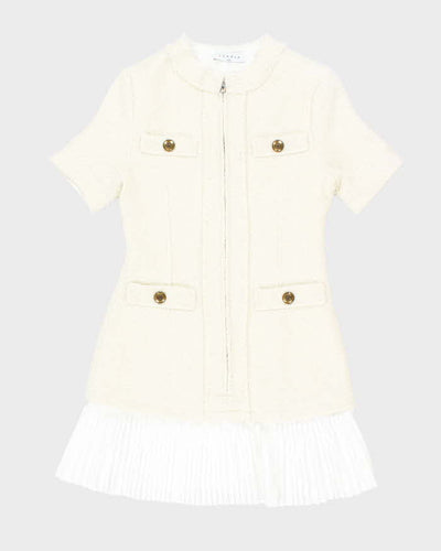 Sandro Zip Pleated Dress - S