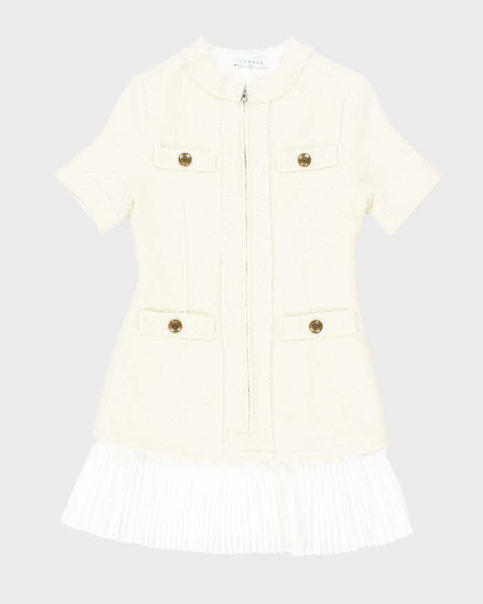 Sandro Zip Pleated Dress - S
