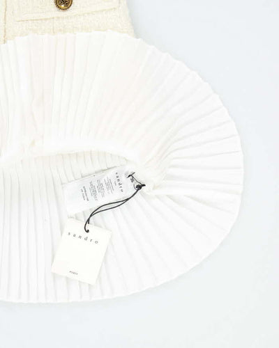 Sandro Zip Pleated Dress - S