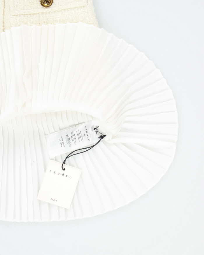 Sandro Zip Pleated Dress - S