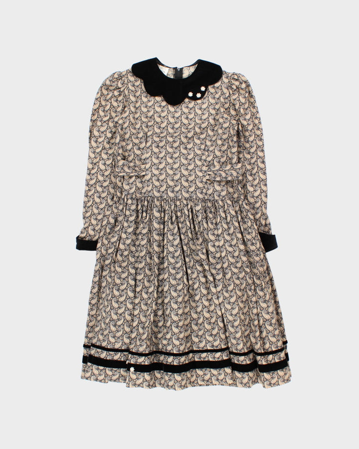 Vintage Elvira Vali Paisley Dress - M