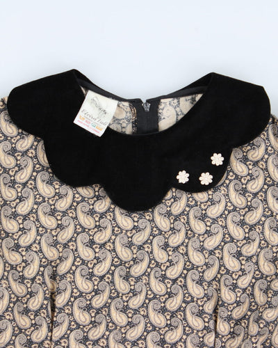Vintage Elvira Vali Paisley Dress - M