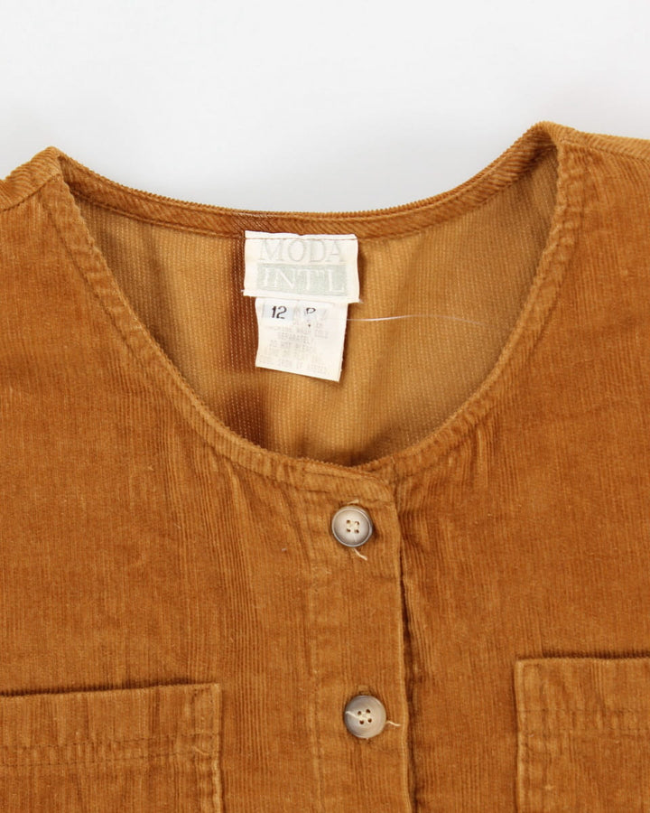 Vintage 90s Moda Int'l Corduroy Dress