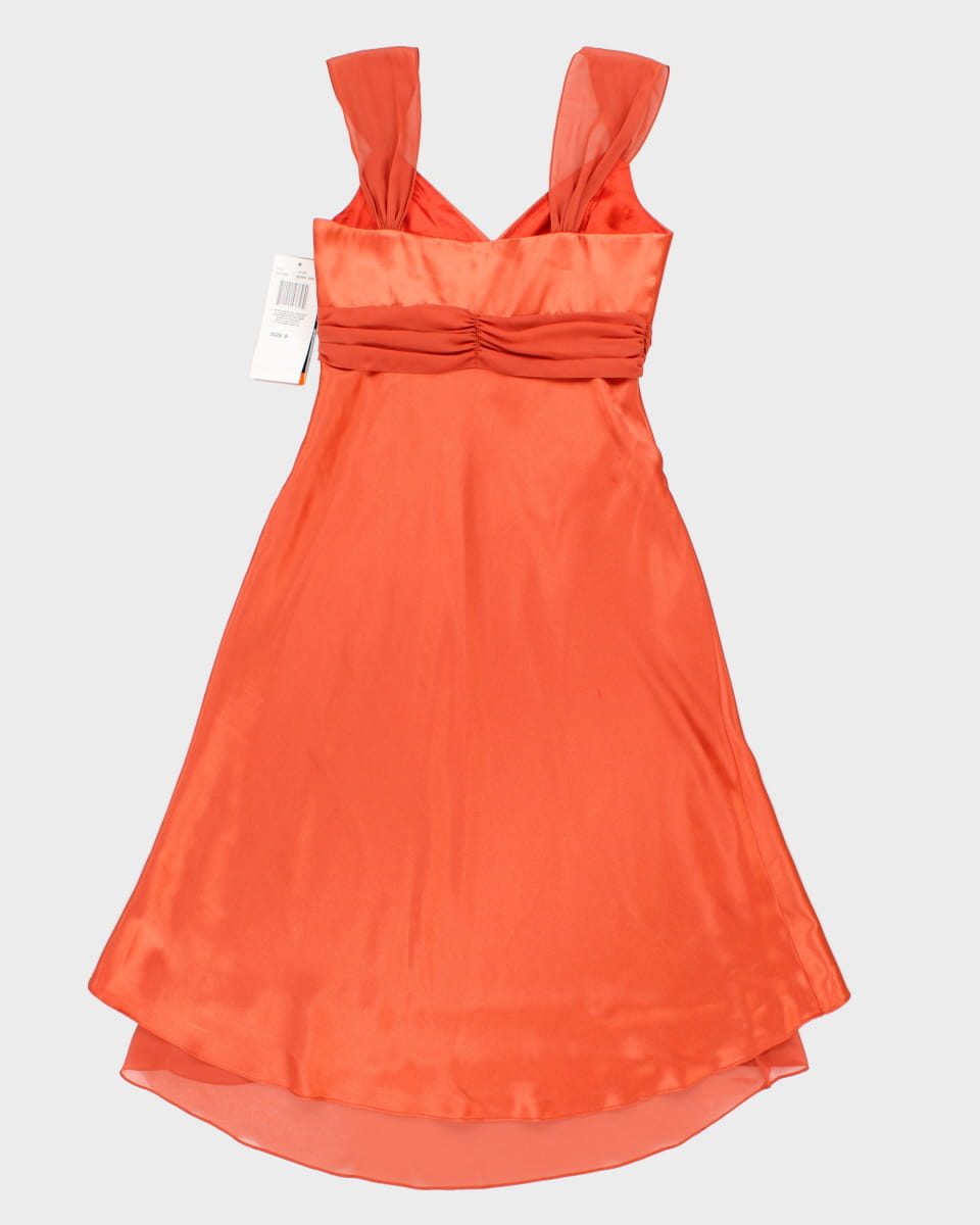Vintage Night Way Collections Burnt Orange Dress -S