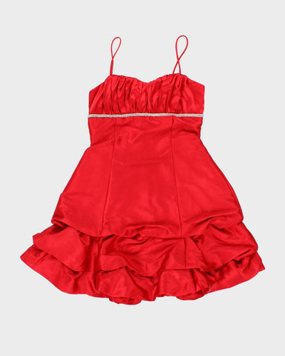 Y2K Red Hot Mini Dress - S