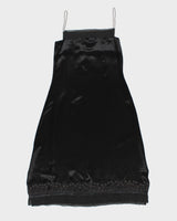 Darling Vintage Square Neck Evening Dress with Beading Details - M