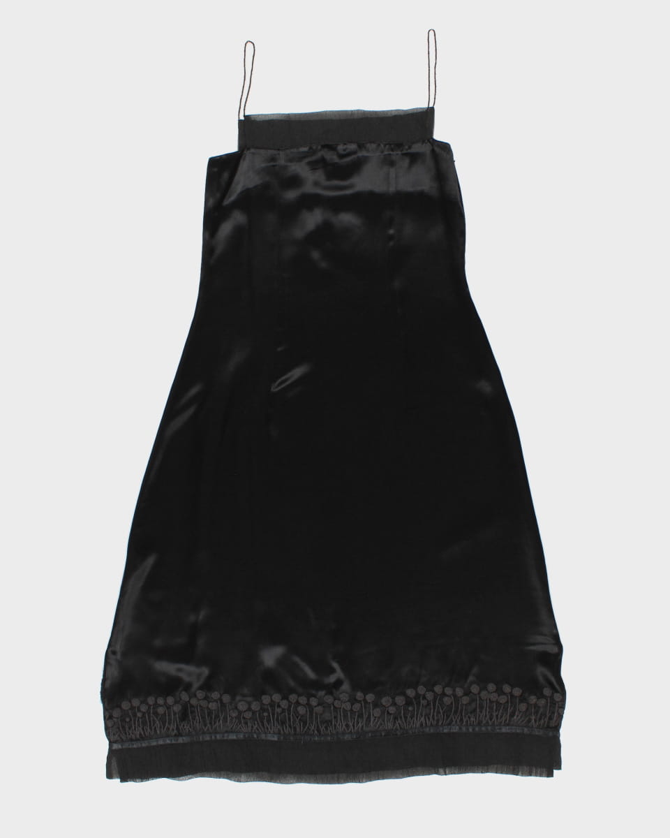 Darling Vintage Square Neck Evening Dress with Beading Details - M