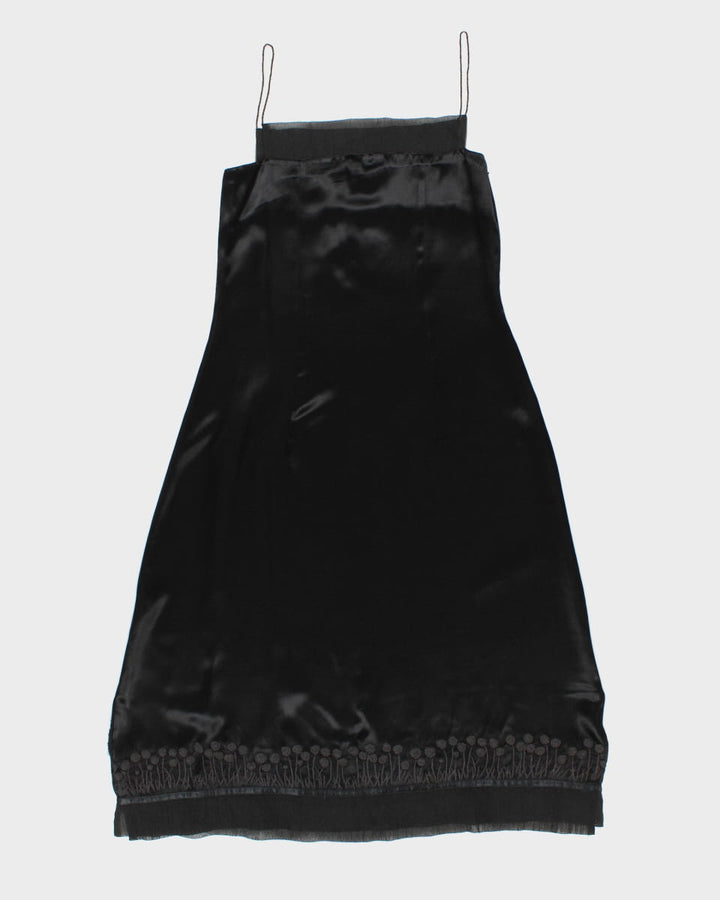 Darling Vintage Square Neck Evening Dress with Beading Details - M