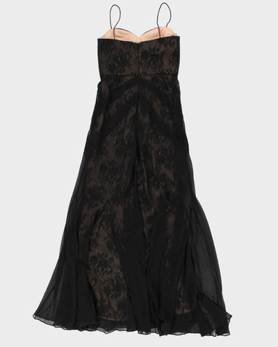 Stunning Black Mermaid Style Gown Dress - S M