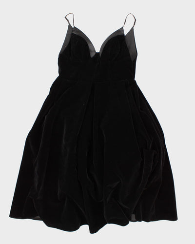 Vintage Black Velvet Gown - M L