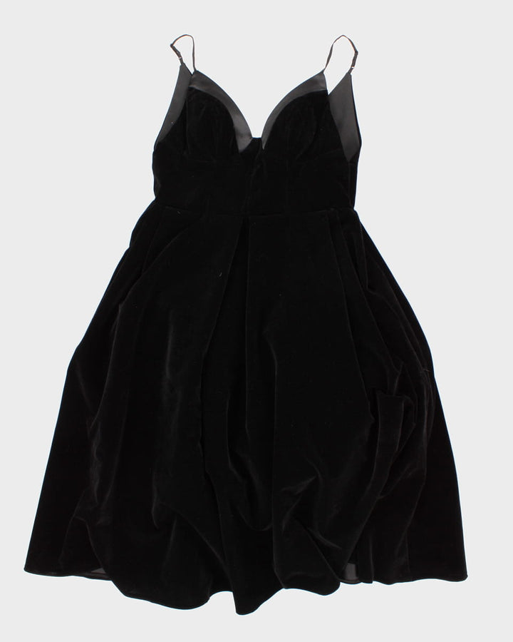Vintage Black Velvet Gown - M L