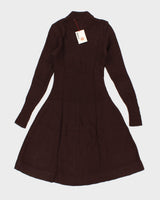 Vintage 70s Audrey Knit Dress - S