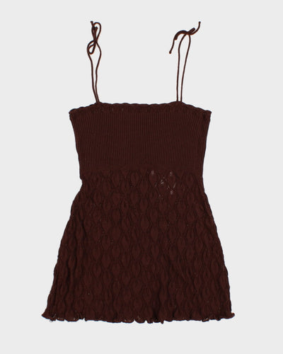Darling Knit Brown Mini Dress