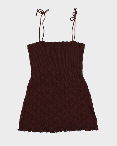 Darling Knit Brown Mini Dress