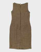 00s Ralph Lauren Houndstooth Pinafore Dress - S