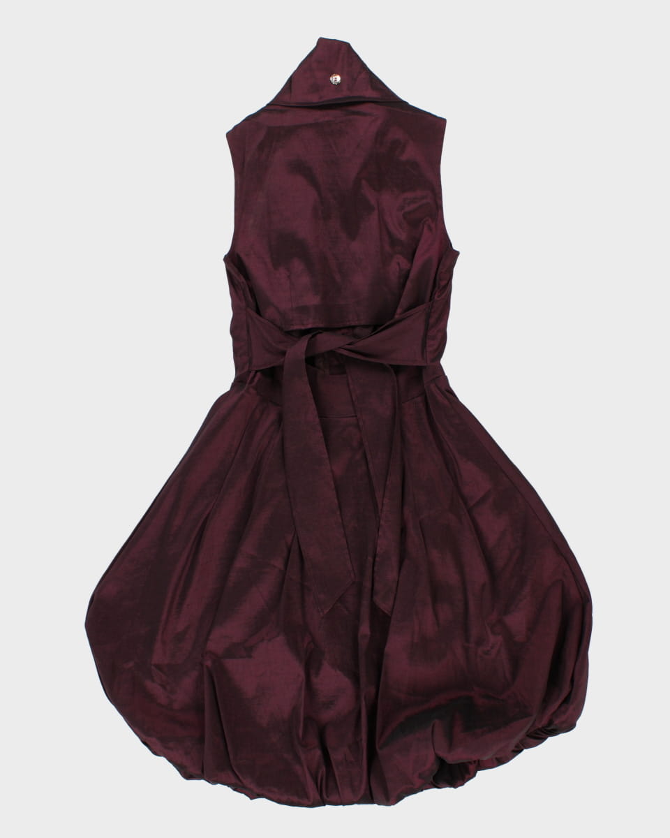 Vintage 90s Frank Lyman Iridescent Purple Dress - M
