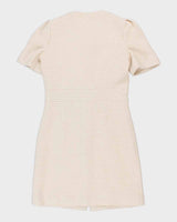 Womens Maje White Button Up Suit Dress - M