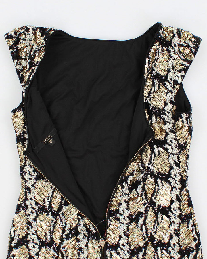 Guess Sequined Zip Up Party Dress - S