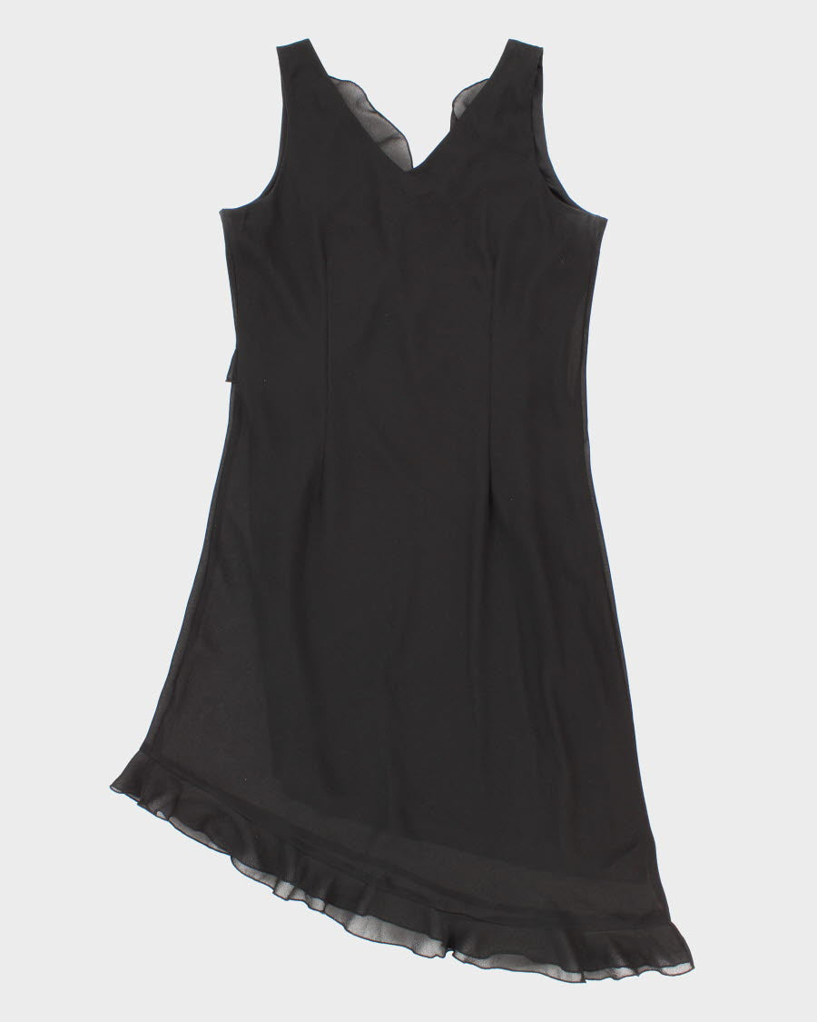 Vintage 90s Jessica Black Ruffled Romantic Mesh Dress - L Rokit Vintage 90s Jessica Black Ruffled Romantic Mesh Dress - L Rokit