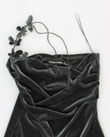 Vintage 90s Extart &amp; Panno Velvet Dress - S