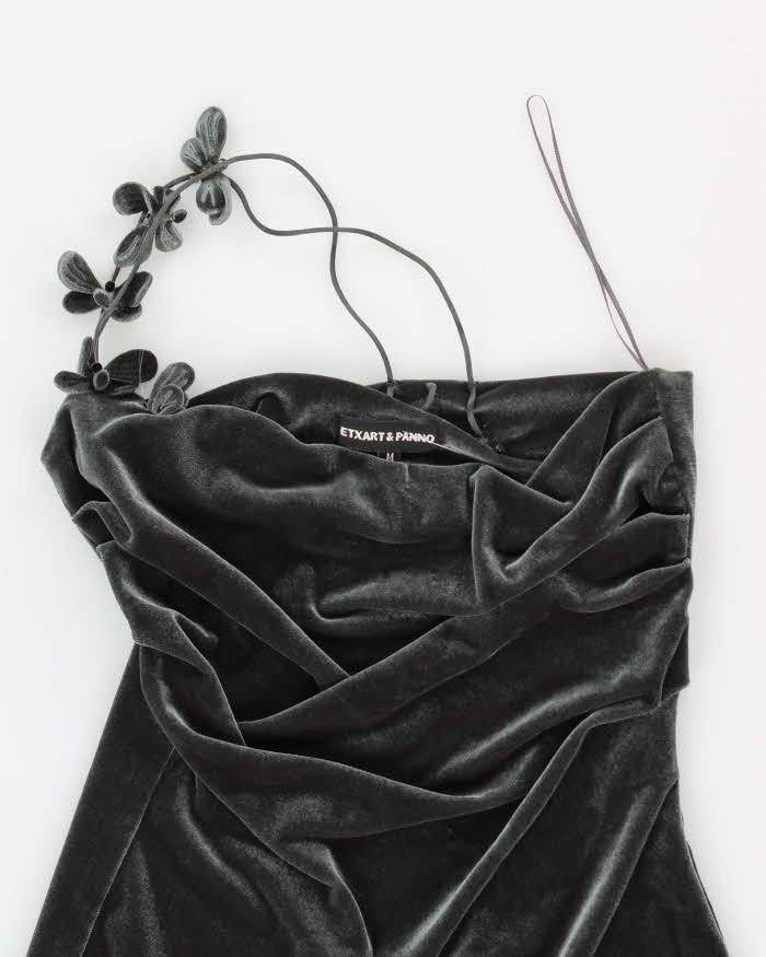Vintage 90s Extart & Panno Velvet Dress - S