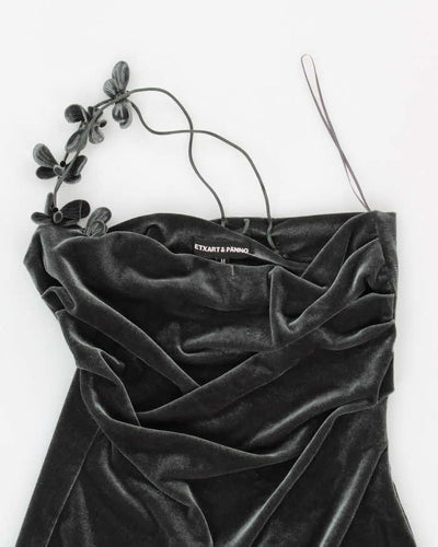 Vintage 90s Extart & Panno Velvet Dress - S