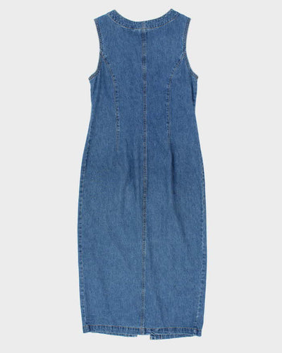 Vintage 90s Street Wear Denim Maxi Dress - M