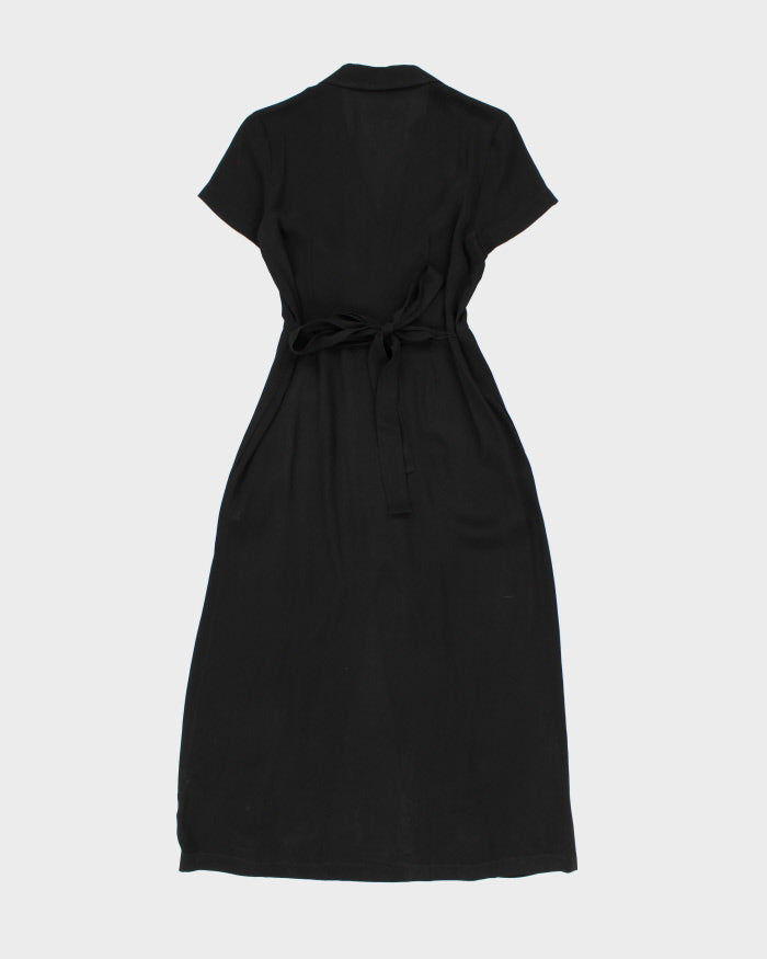Women's Winfred Black Button-Down Dress - S