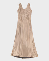 00s Blondie and Me Evening Bronze Champagne Dress - M