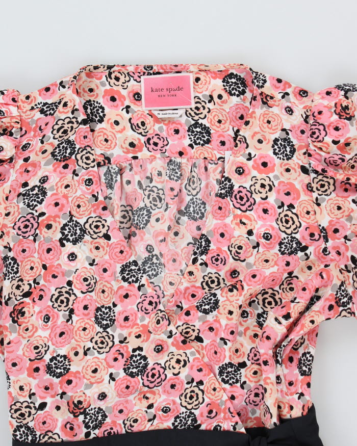 Kate Spade Rosette Blooms Wrap Dress - M