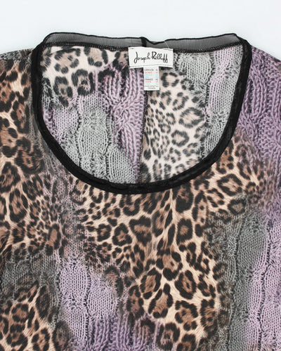 Joseph Ribkoff Y2k 00s Pattern Dress - L