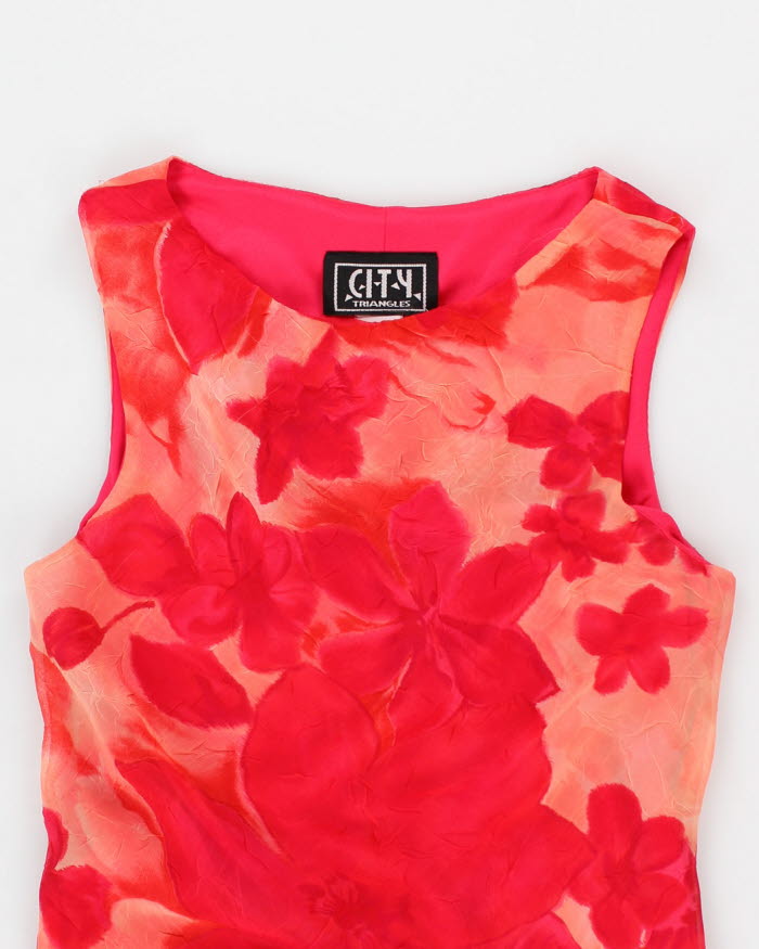Vintage 90s City Triangles floral dress - S