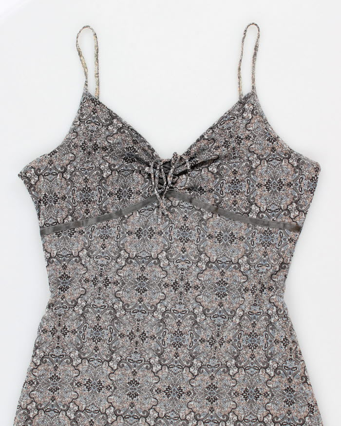 Y2k 00s Mexx Pattern Dress - M
