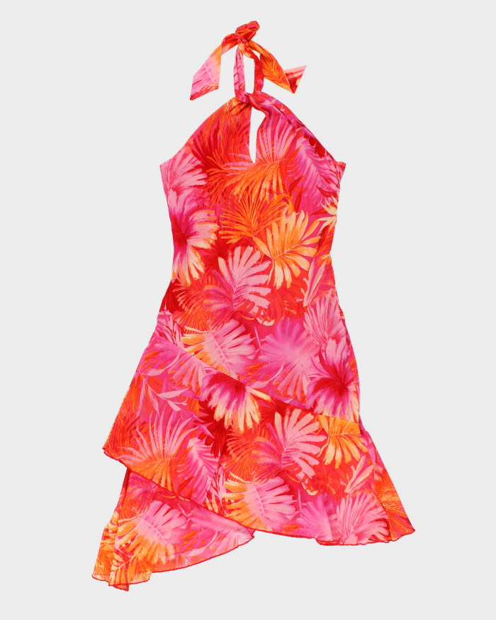 Vintage 90s Seduction Halter Dress - L
