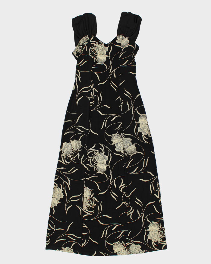 Vintage 90s Green Box Floral Dress - XL