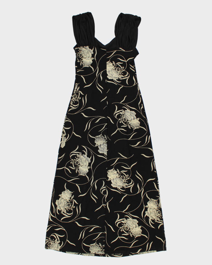 Vintage 90s Green Box Floral Dress - XL
