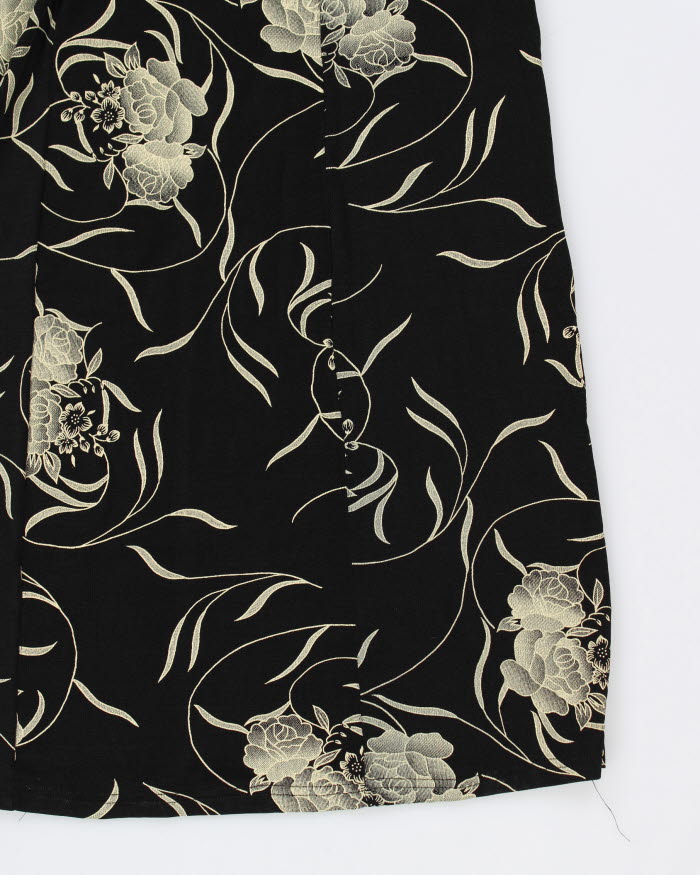 Vintage 90s Green Box Floral Dress - XL