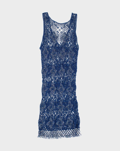 Vintage Darling Crochet Beaded Dress - XS
