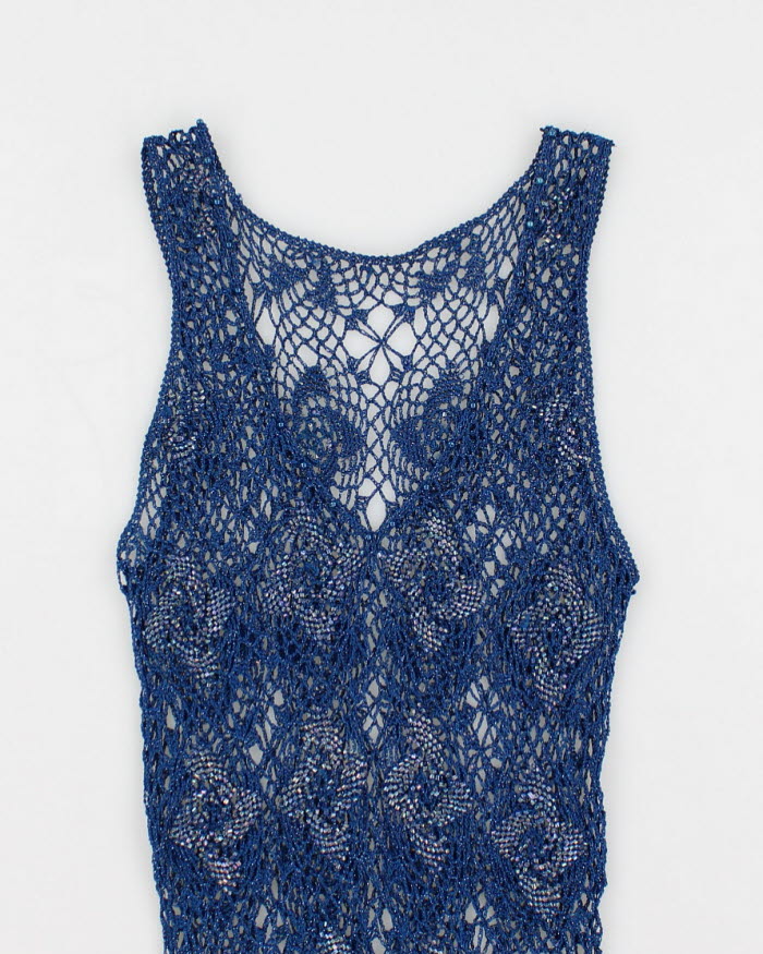 Vintage Darling Crochet Beaded Dress - XS