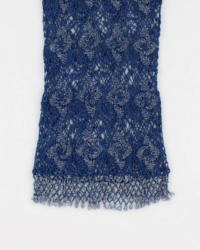 Vintage Darling Crochet Beaded Dress - XS