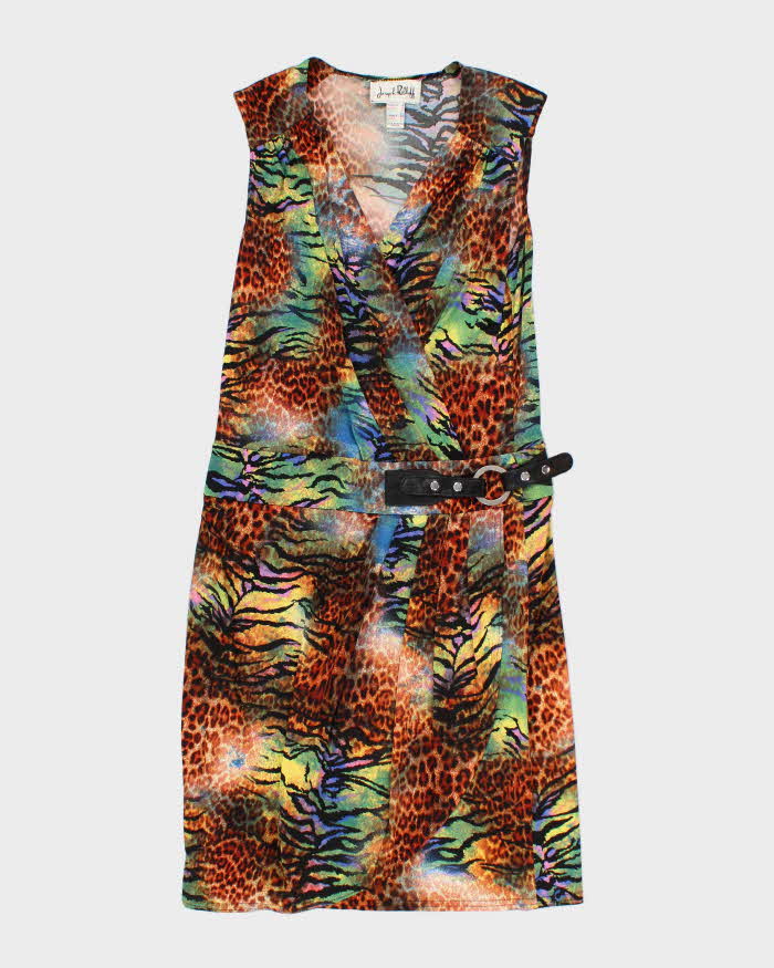 90s Joseph Ribkoff Animal Print Dress - M