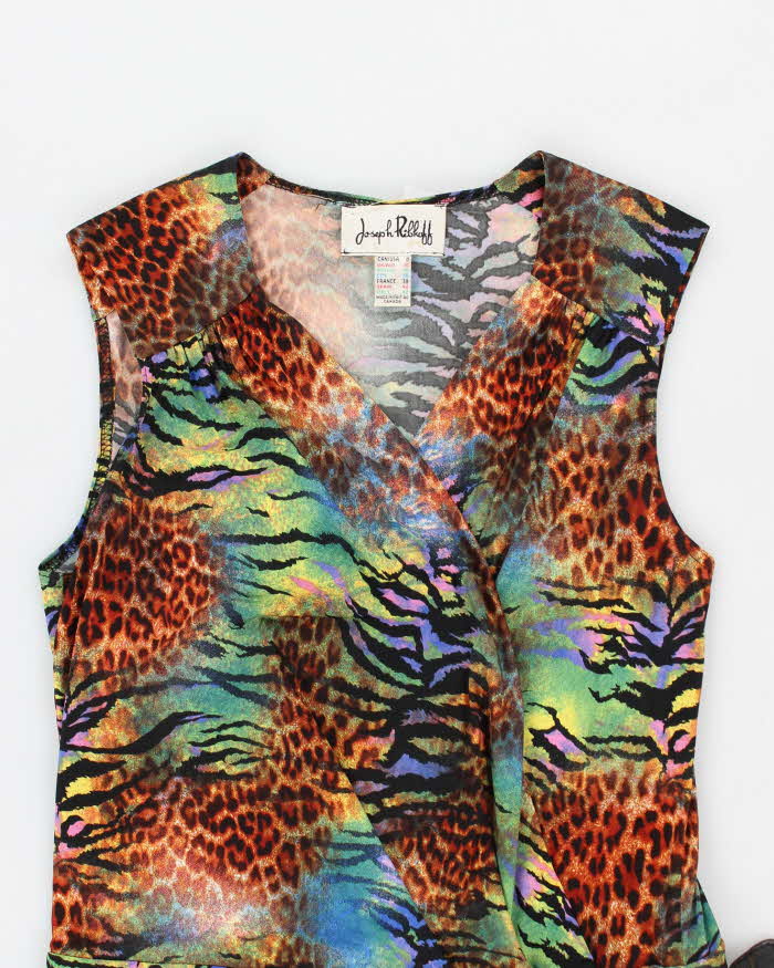 90s Joseph Ribkoff Animal Print Dress - M