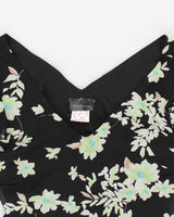 90s Clockwise Floral Dress - M