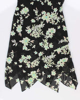 90s Clockwise Floral Dress - M