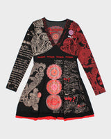 Y2k 00s Desigual Long Sleeve Dress - L
