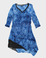Y2k 00s Papillion Blue Dress - S