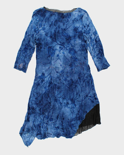 Y2k 00s Papillion Blue Dress - S