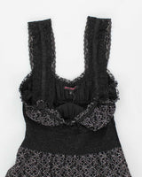 Betsy Johnson Black Floral Dress - S