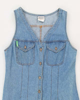 Vintage Studio Denim Button-Up Dress - M