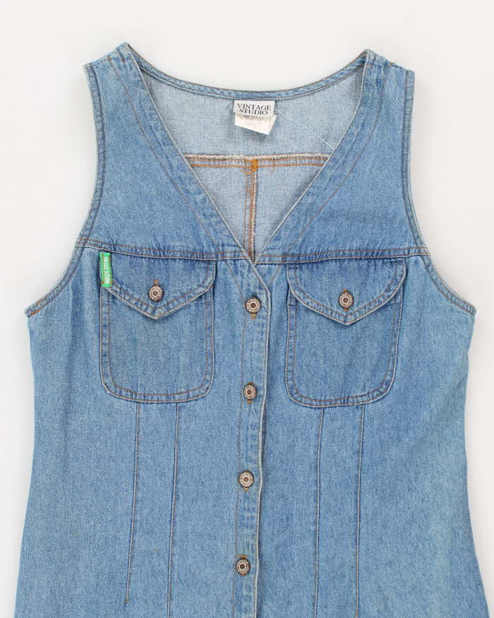 Vintage Studio Denim Button-Up Dress - M